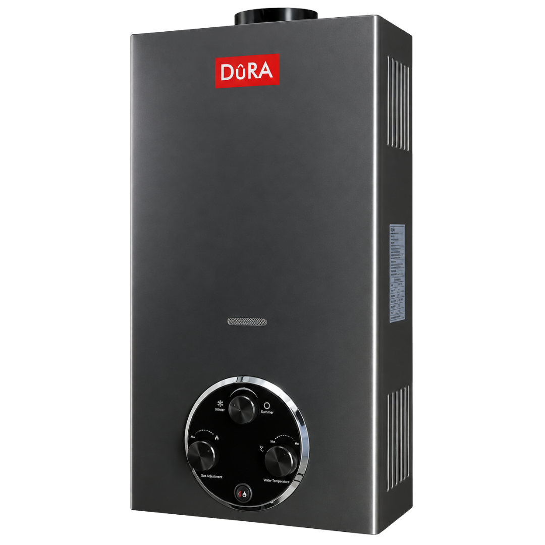 DURA GAS WATER HEATER 12LTS WITH GAS LEAKAGE DETECTOR